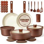 CAROTE 22-Piece Ceramic Nonstick Cookware Set