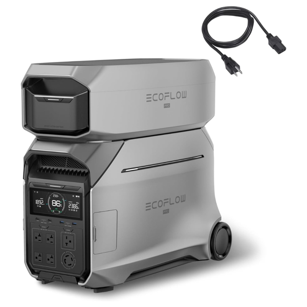 ECOFLOW DELTA Pro 3 8kWh Portable Power Station With Extra Battery