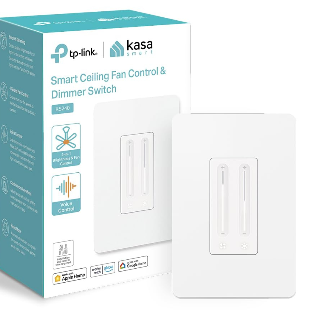 Kasa Smart Ceiling Fan Control & Dimmer Switch