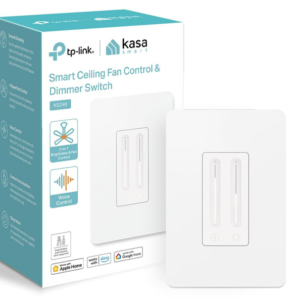 Kasa Smart Ceiling Fan Control & Dimmer Switch