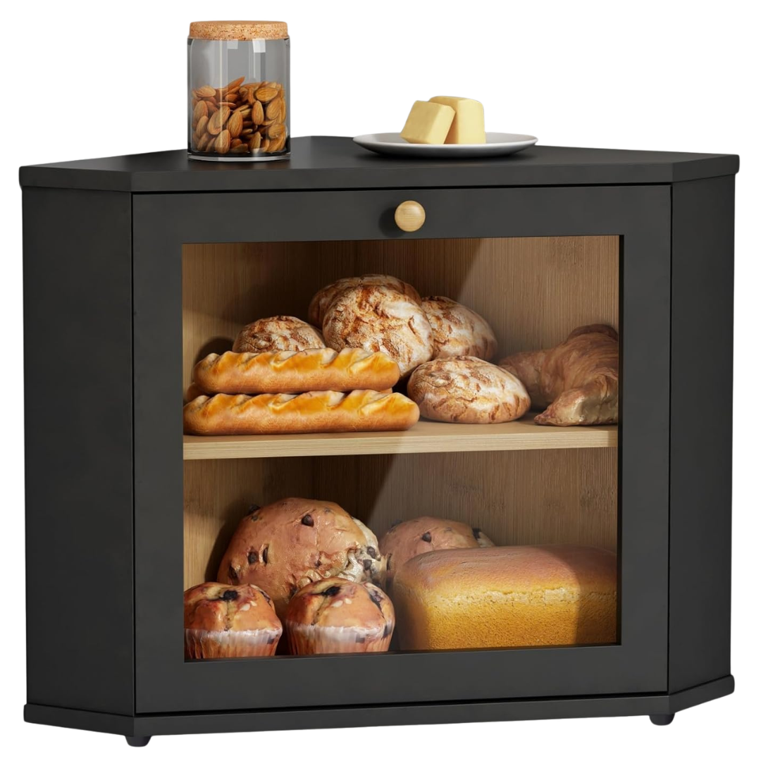 Countertop Corner Bread Box