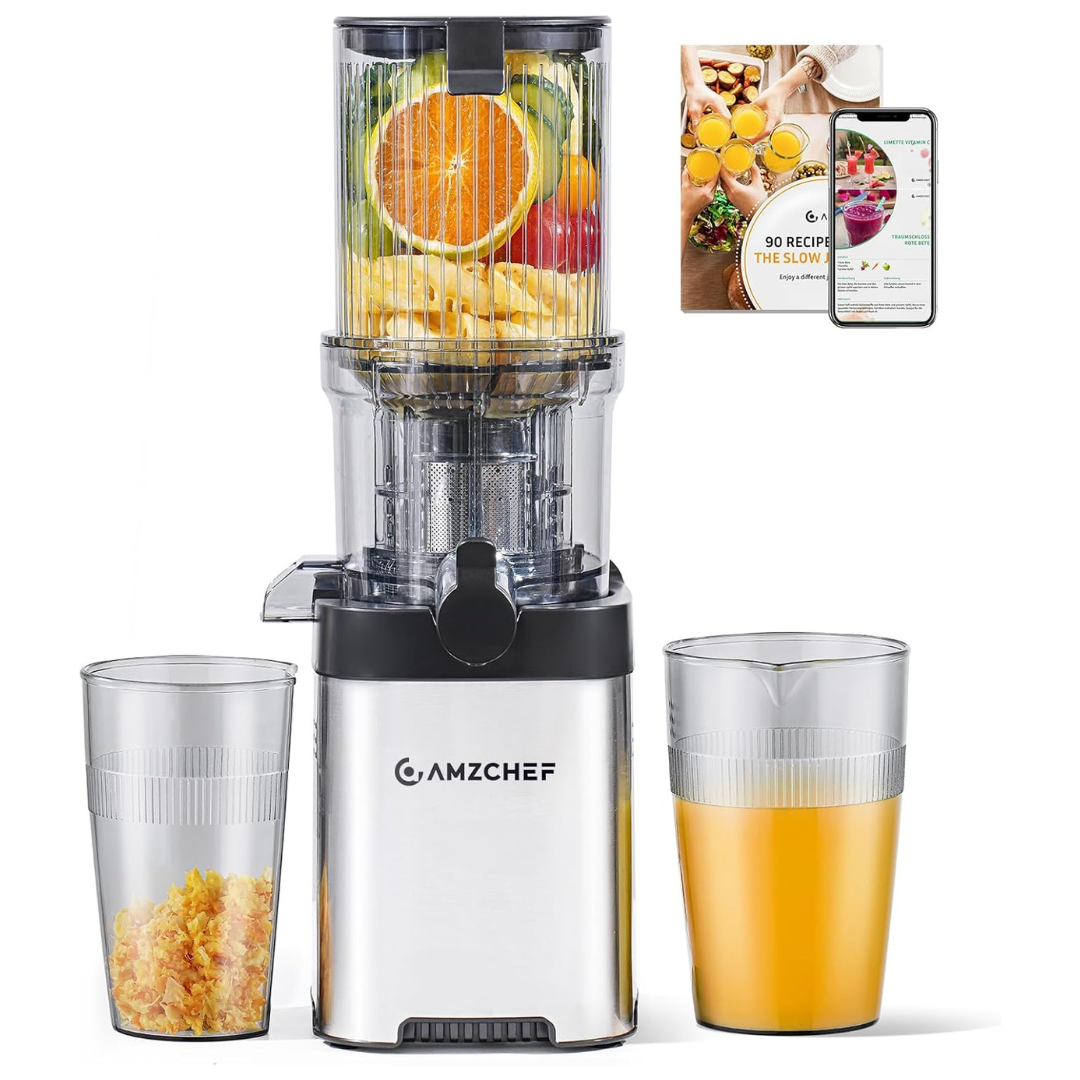 Cold Press Juicer With Wide Mouth and Slow Masticating