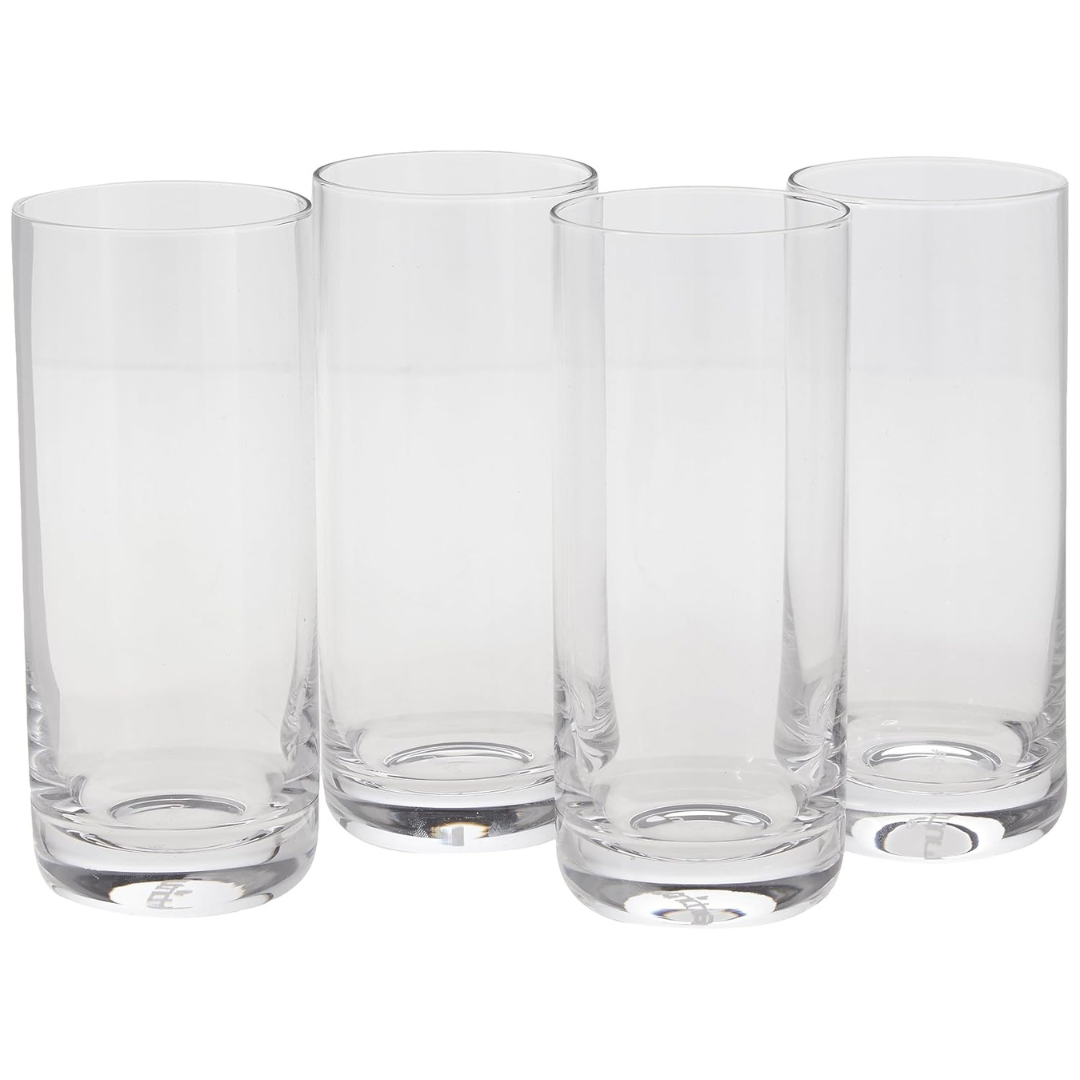 Set of 4 NutriChef 14.2oz Highball Drinking Glasses