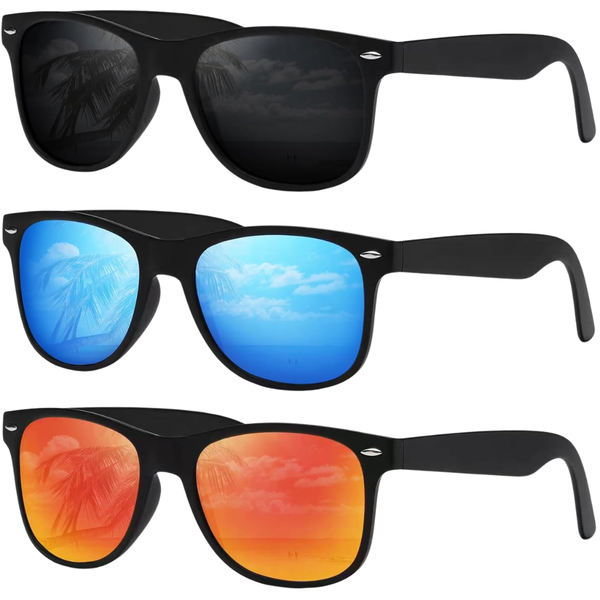 3-Pack Demikos Unisex UV Protection Polarized Sunglasses (Various)
