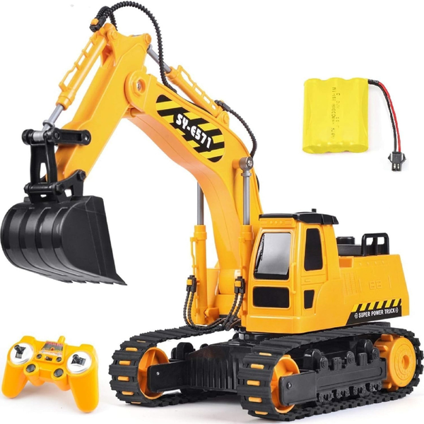 2.4GHz Remote Control Excavator Toy With 2 Batteries