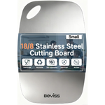 11.45" x 8.15" Double Sided Stainless Steel Chopping Board