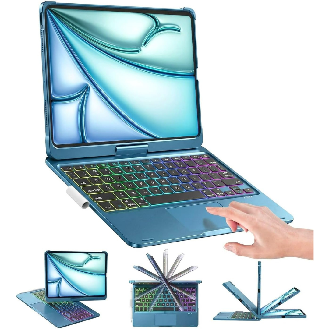 11" TouchPad Keyboard Case For iPad