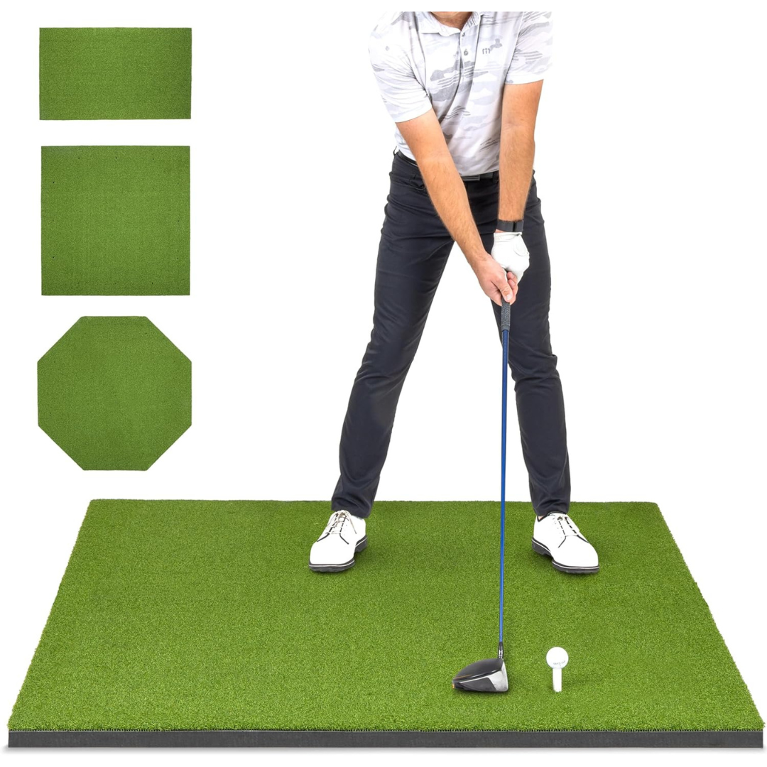 GoSports Elite Golf Hitting Mats for Indoor/Outdoor Practice (5' x 4' 15mm)
