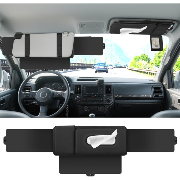 PJLJY Sun Visor Extender for Car with Tissue Holder