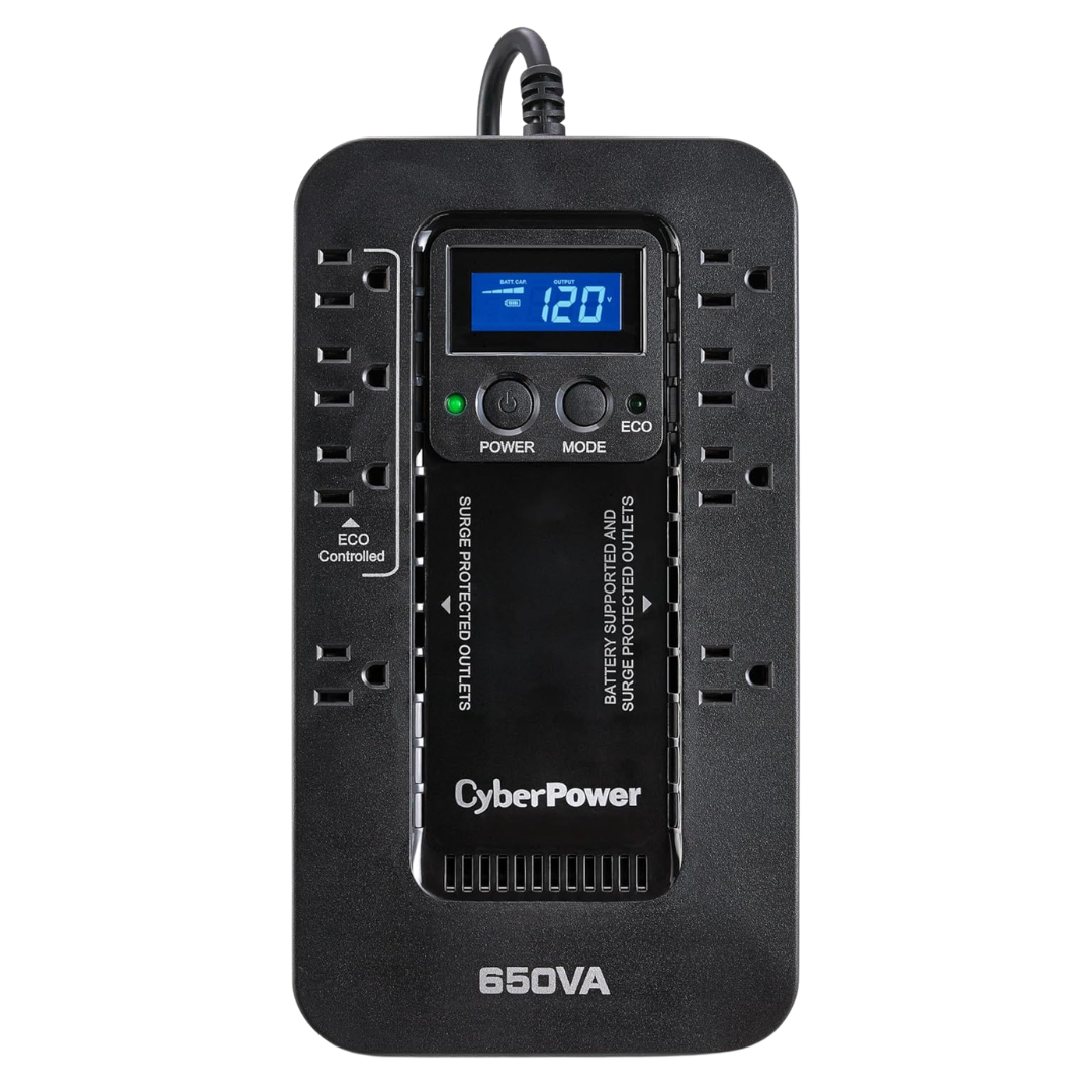 CyberPower Ecologic Battery Backup & Surge Protector UPS System