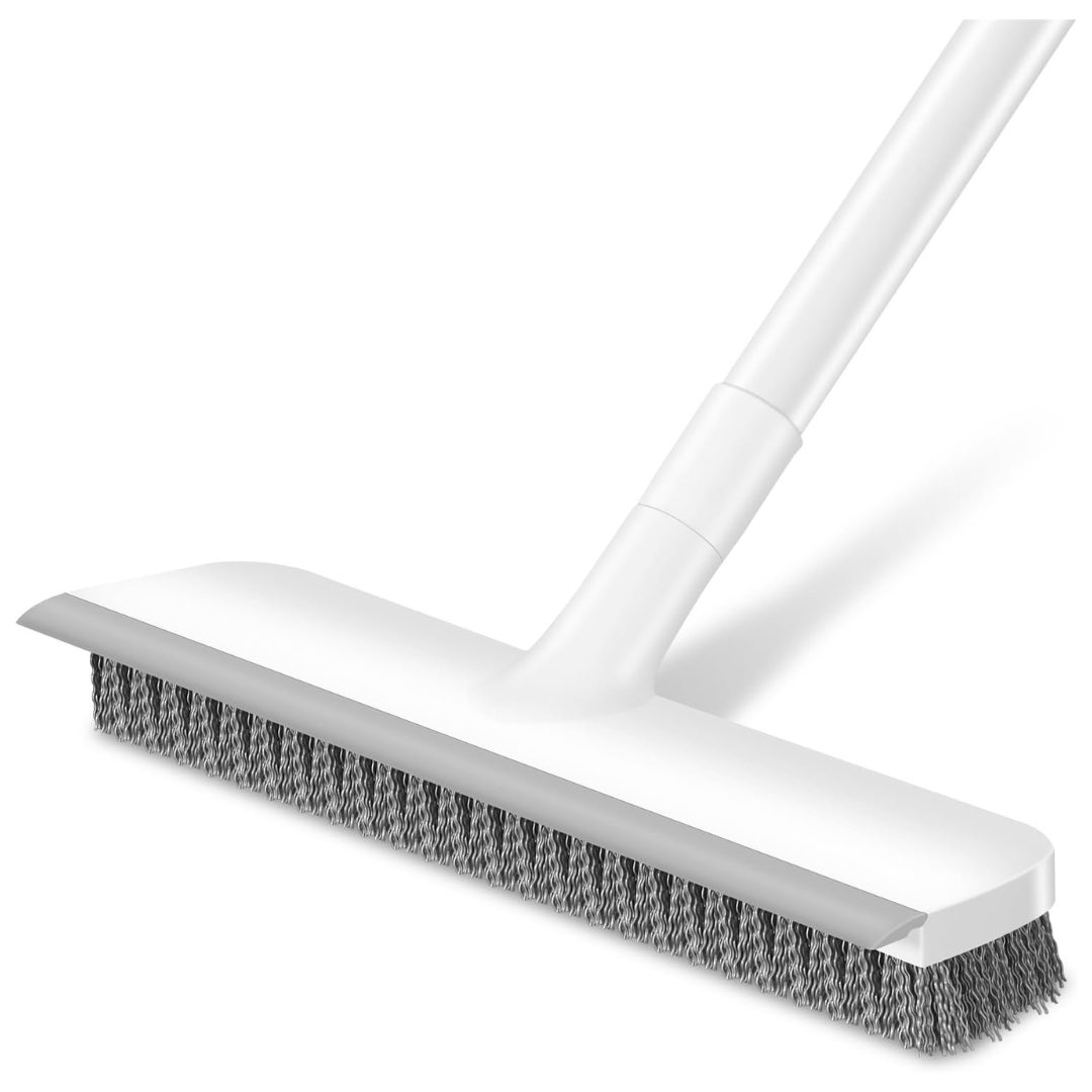 Floor Scrub Brush With 48" Long Adjustable Handle