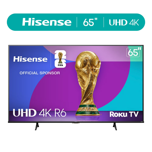 65" Hisense R6 Series 4K Ultra HDR Smart LED Roku TV