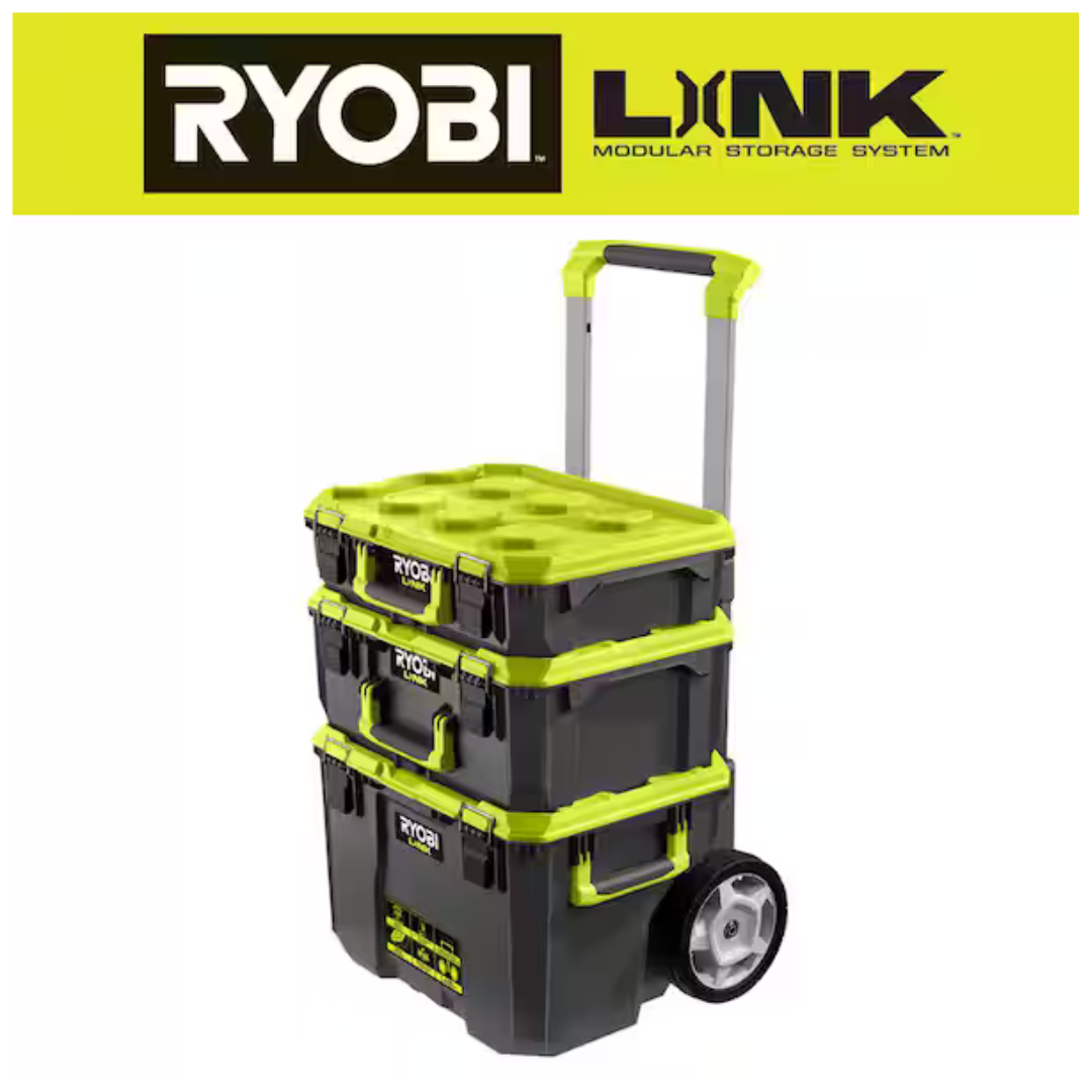 Ryobi 22.2" Rolling Tool Box + Small Tool Box + Medium Tool Box