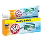 2-Pack 5.5 Oz Arm & Hammer Plus TheraBreath Whitening Anticavity Toothpaste