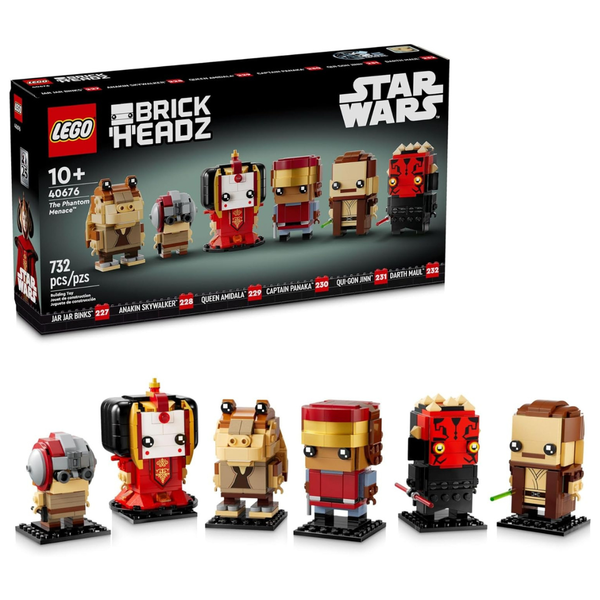 732-Piece LEGO BrickHeadz: Star Wars The Phantom Menace (40676)