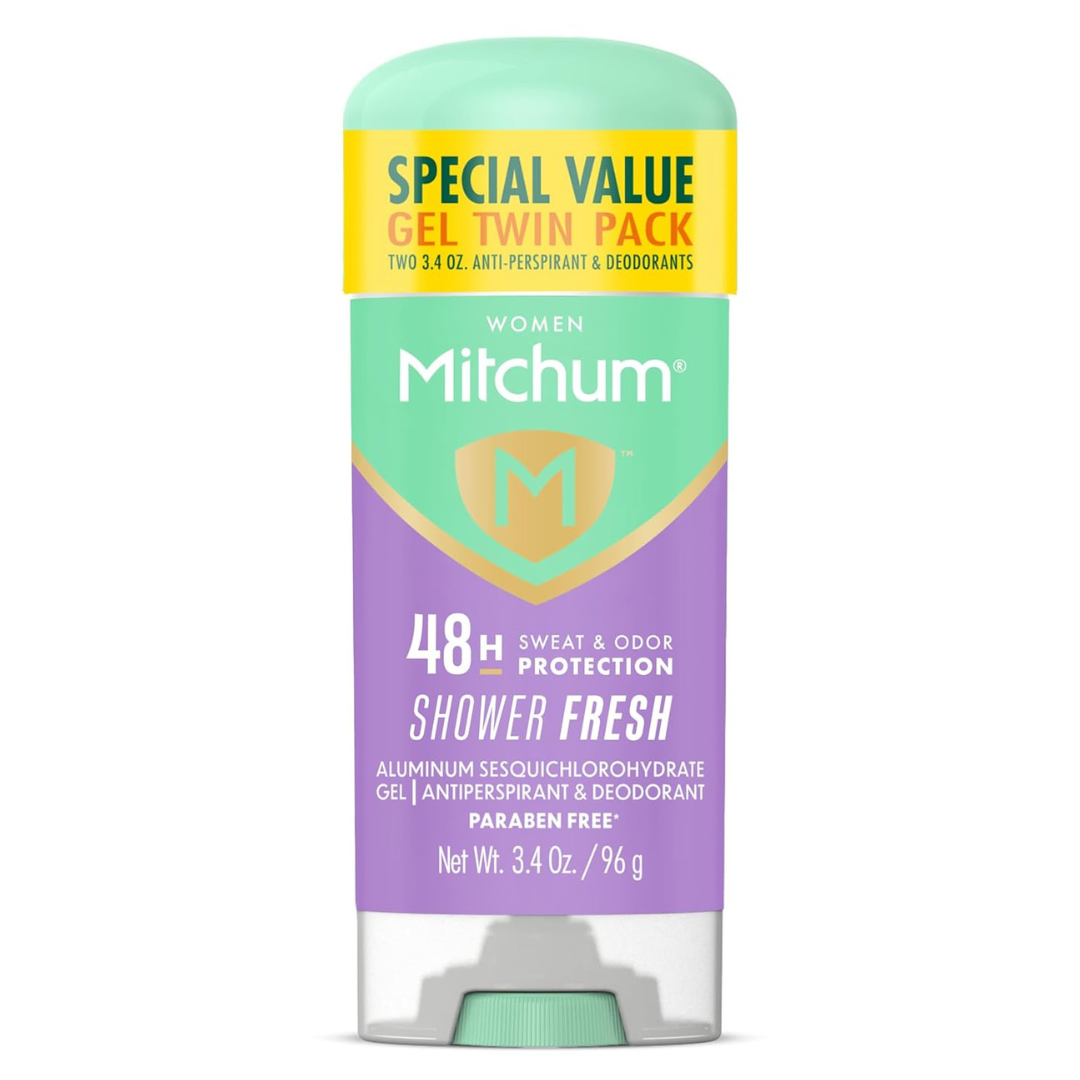 2-Pack 3.4oz Mitchum Women's Antiperspirant Deodorant Gel Stick