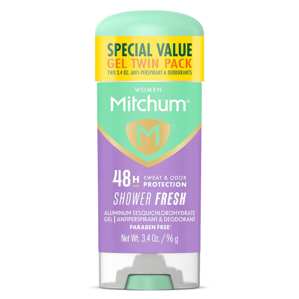2-Pack 3.4oz Mitchum Women's Antiperspirant Deodorant Gel Stick