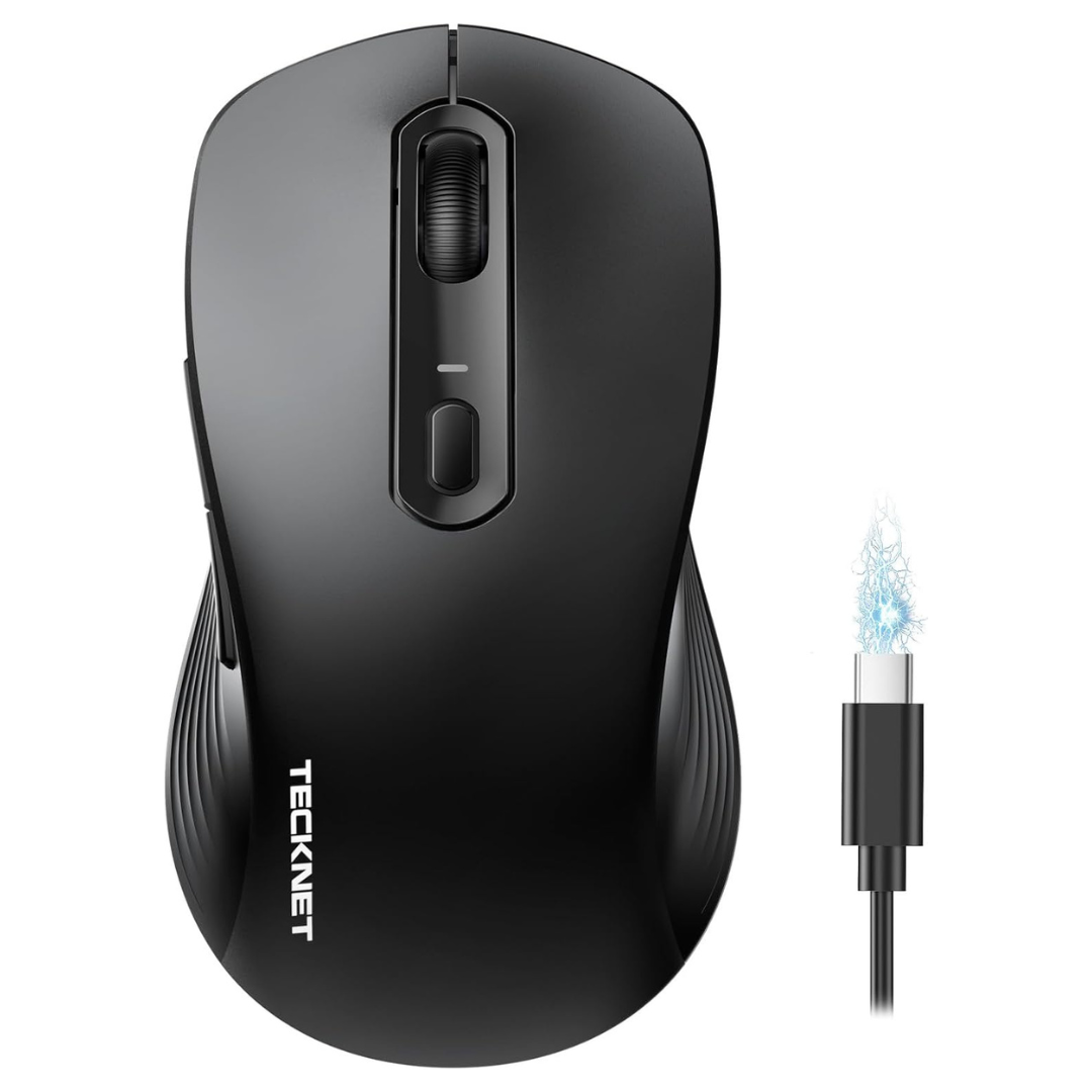 Tecknet 6-Level 4800 DPI Rechargeable Bluetooth Mouse