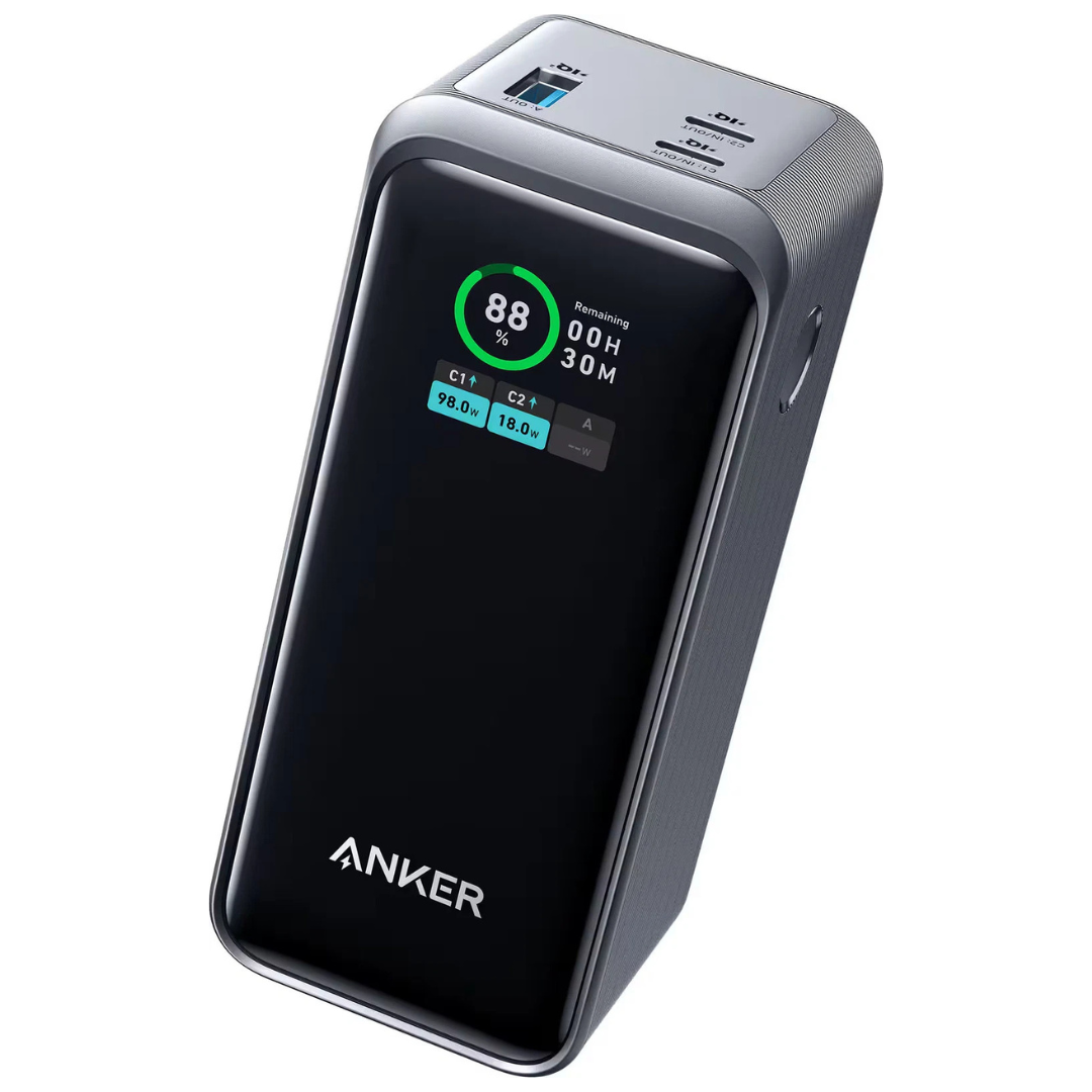 Anker Prime 20000mAh 200W Portable Power Bank W/ 2 USB-C & 1 USB-A Port