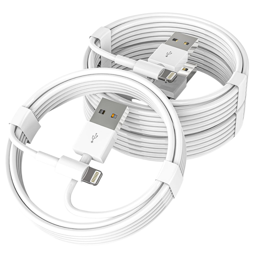 3-Pack 3.3ft Apple MFi Certified Lightning To USB Charging Cable