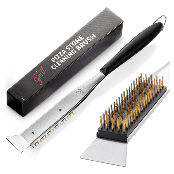 Hans Grill 2-in-1 Pizza Oven Brush & Scraper