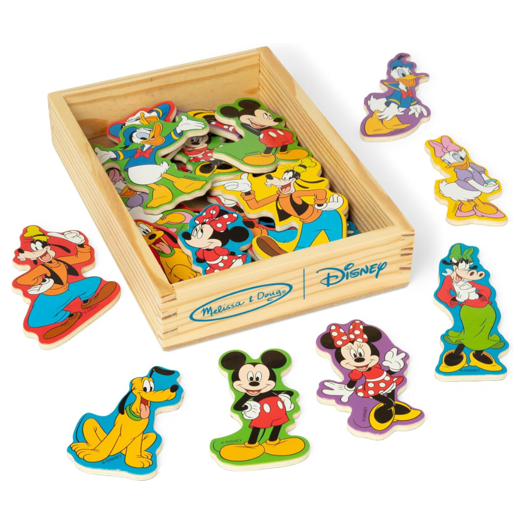 20-Piece Melissa & Doug Disney Mickey & Friends Wooden Magnets