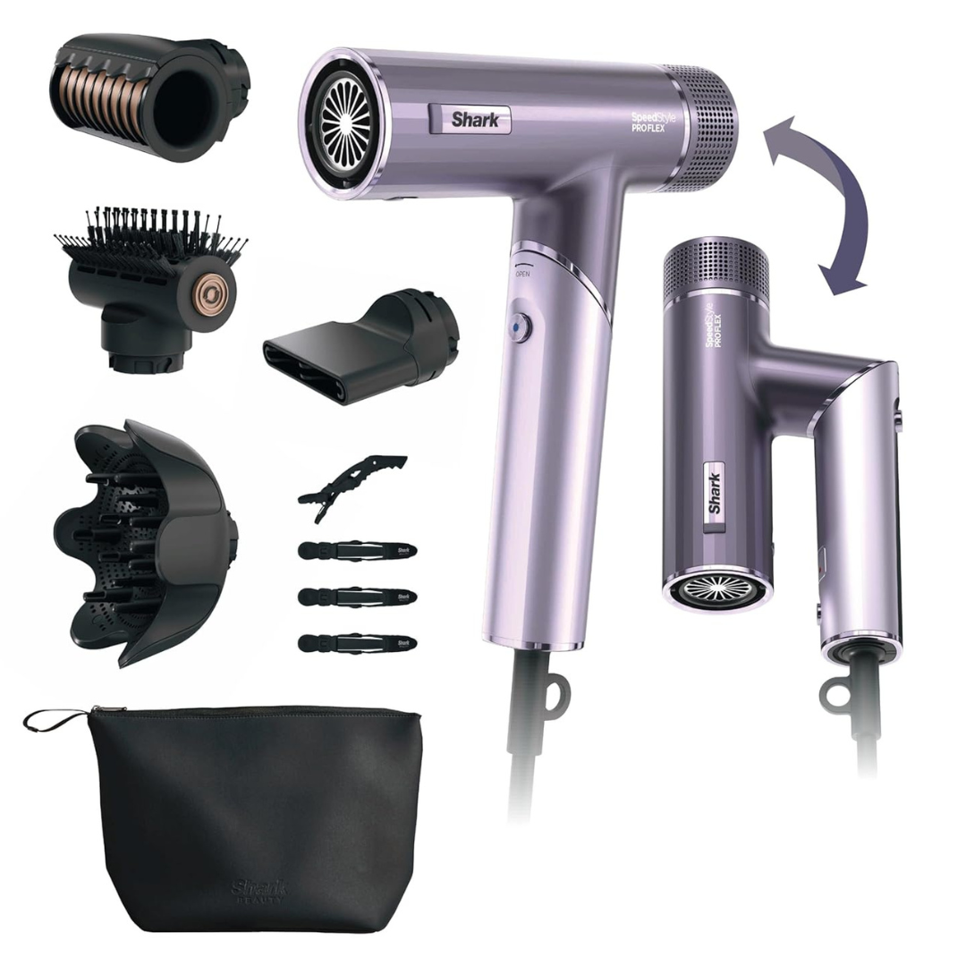 Shark SpeedStyle Pro Flex Hair Dryer System With Scalp Shield (HD543PL)