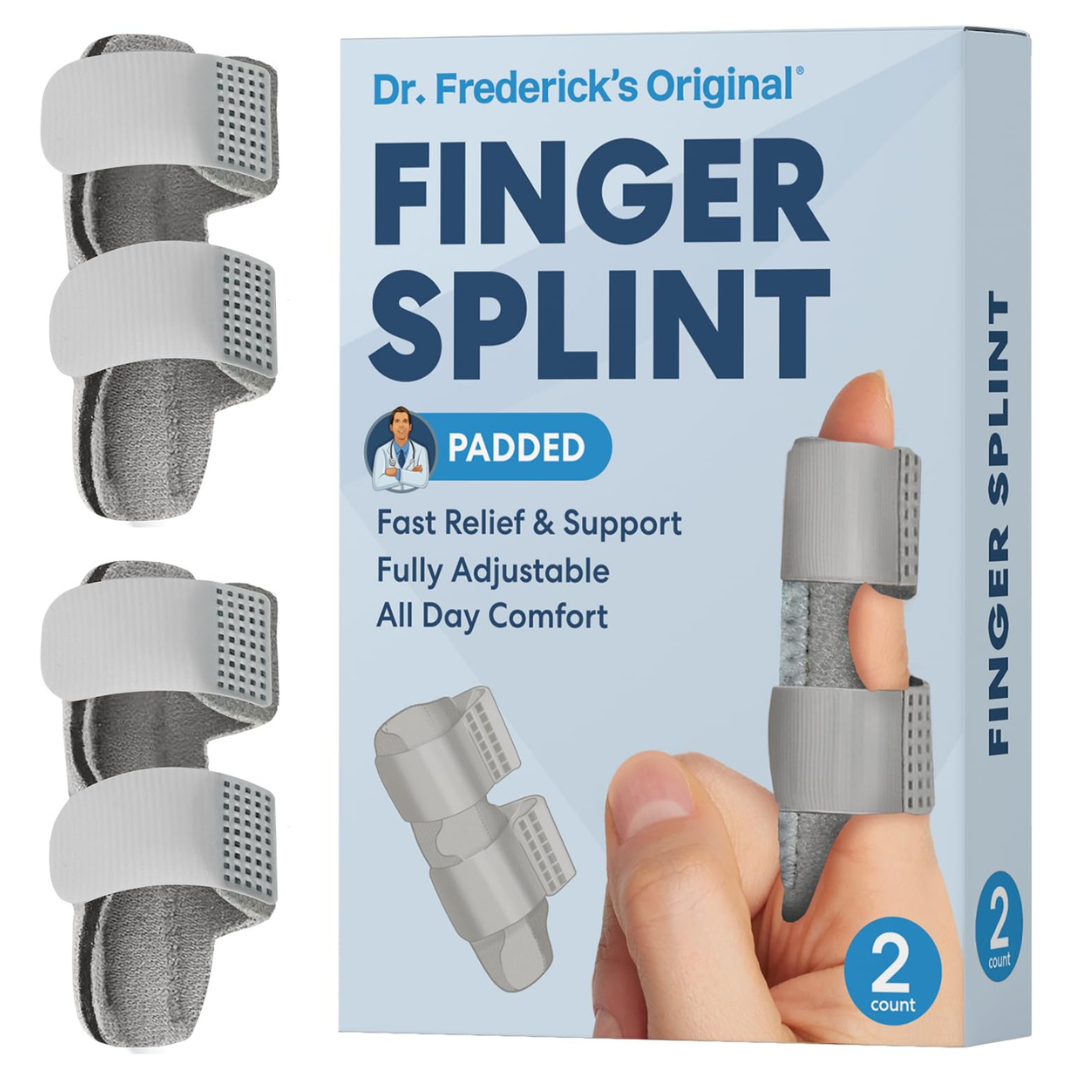 2-Ct Dr. Frederick's Trigger Finger Splint Adjustable Brace