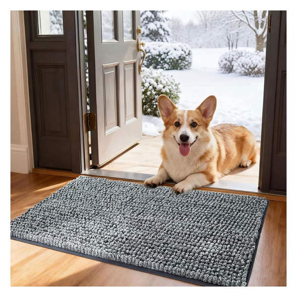 30" x 19" Bedsure Non-Slip Absorbent Muddy Paws Dog Door Mat