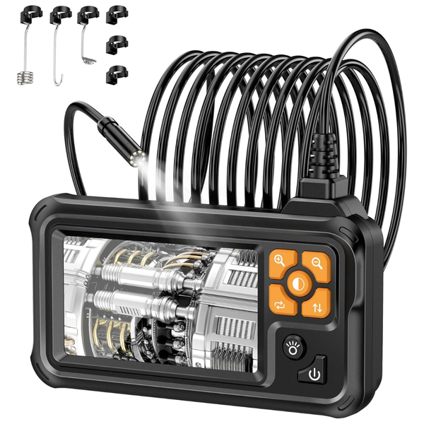 1080P 4.3" IPS Endoscope Inspection Digital Borescope W/ LED Lights