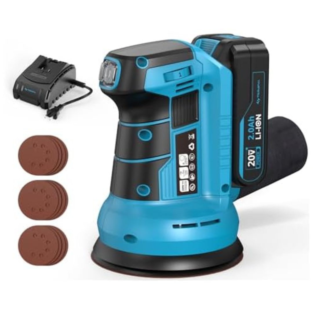 Tilswall 20V Cordless Orbital 5" Electric Palm Hand Sander