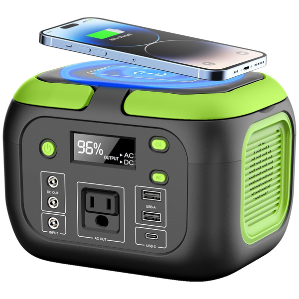 SinKeu 42000mAh 200W Portable Solar Generator W/ 110V AC, USB-C & QC3.0