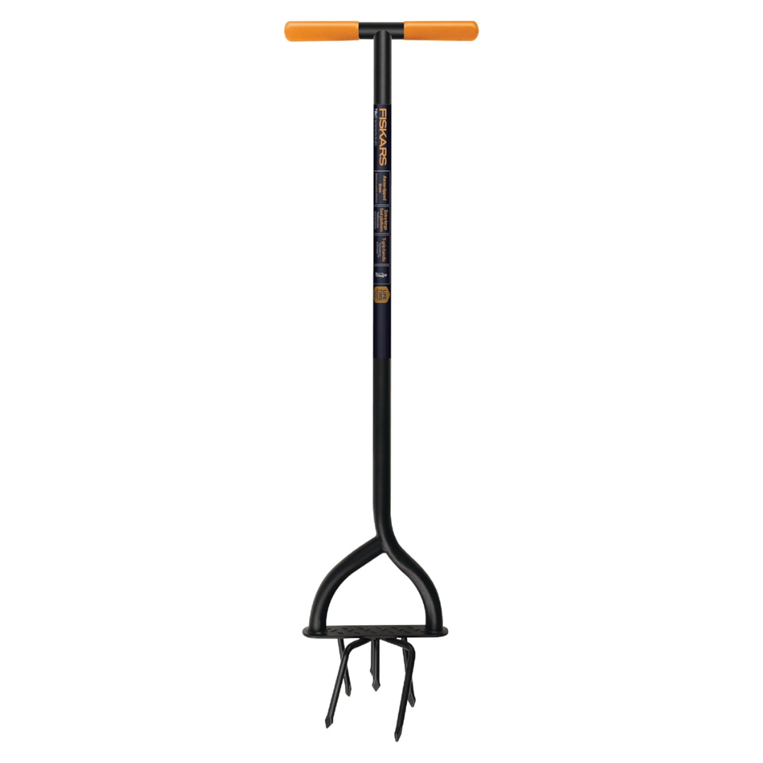 Fiskars 79906935J 40" Long Handle Steel Tiller