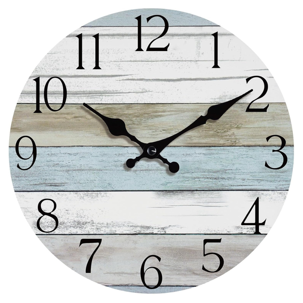 Silent Non Ticking Rustic Wooden Wall Clocks