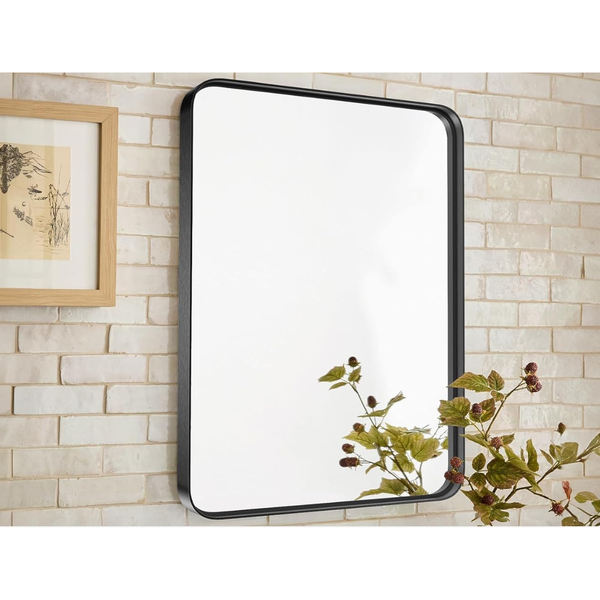 30"L x 21"W Metal Rectangular Bathroom Wall Mounted Mirrors