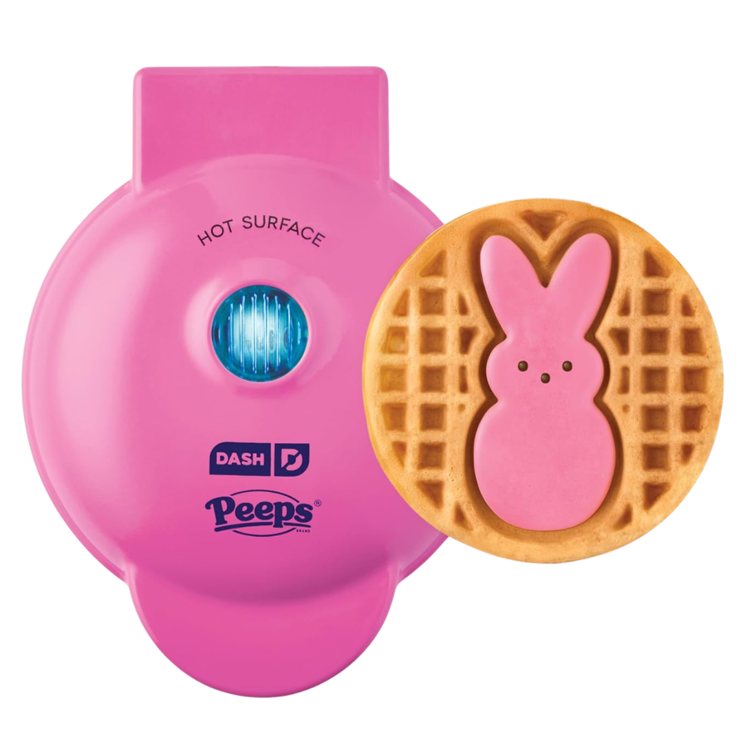 PEEPS x Dash Bunny 4" Mini Waffle Maker