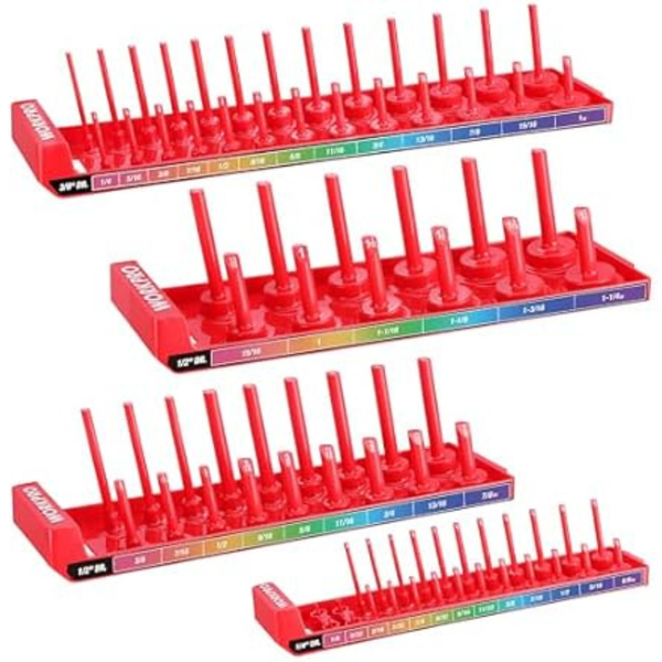 4-Piece Workpro Impact Socket Organizer Set