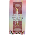 Pacifica Rose Quartz Crystal Gua Cooling Facial Roller Massager