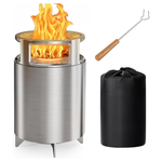 7" Tabletop Smokeless Firepit With Stand