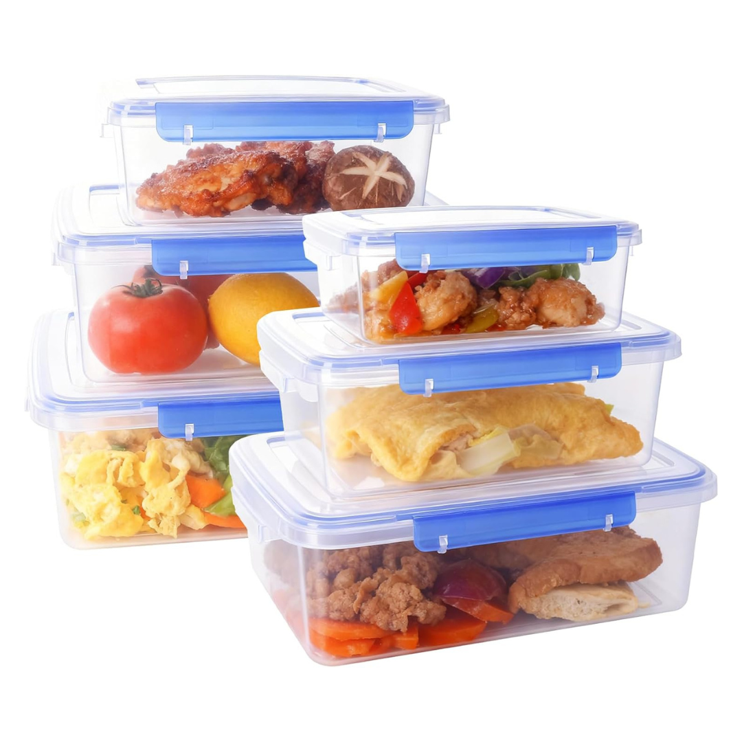 12-Pack Food Storage Container With Lids