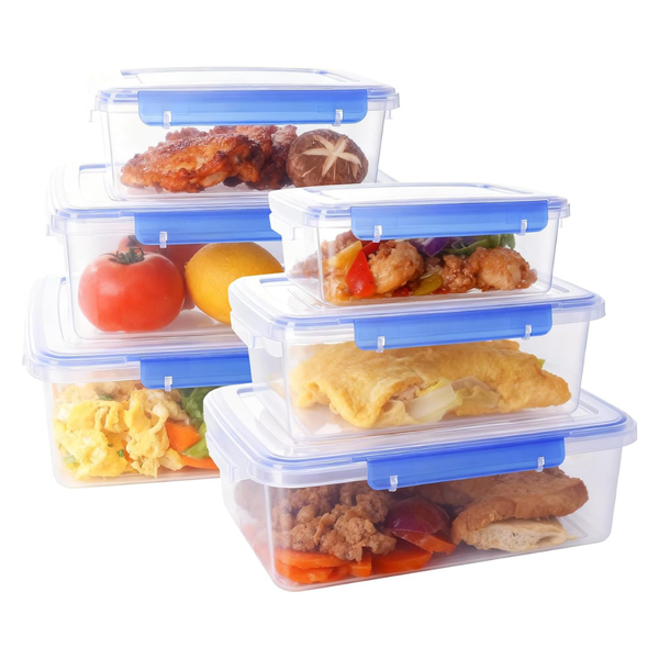 12-Pack Food Storage Container With Lids