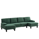 4-Seater U-Shaped Sectional Sofa Set With Chaise