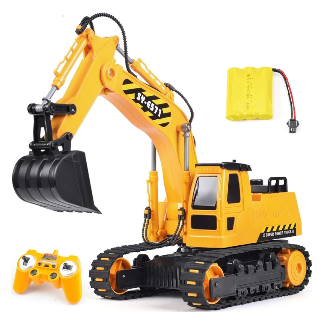 2.4GHz Remote Control Excavator Toy With 2 Batteries
