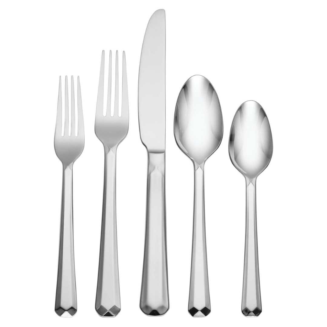 Oneida Chroma 65-Piece Fine Flatware Stainless Steel Set