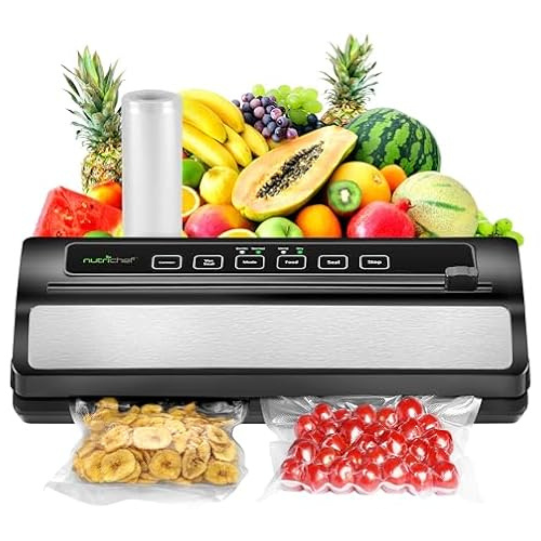 NutriChef Dry & Moist Automatic Vacuum Sealer & Starter Kit