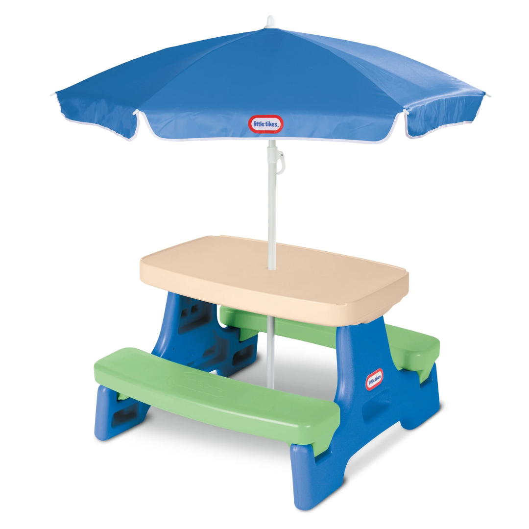 Little Tikes Easy Store Jr. Play Table With Umbrella