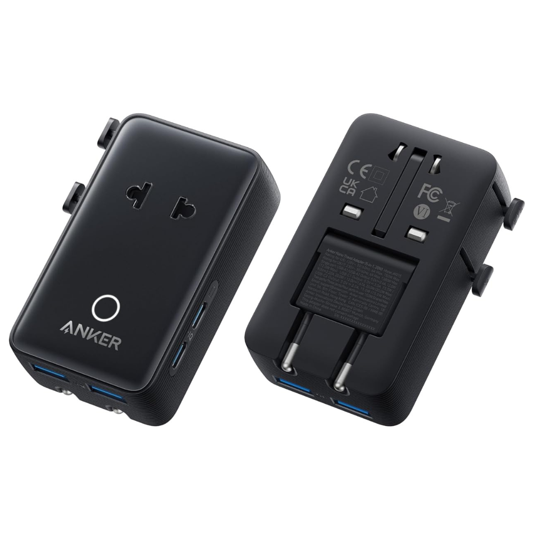 5-Port 20W Anker Nano Travel Power Adapter (2 Colors)