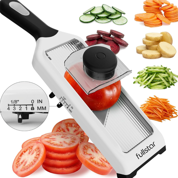 Fullstar 2-in-1 Adjustable 4 Thickness Handheld Mandoline Slicer