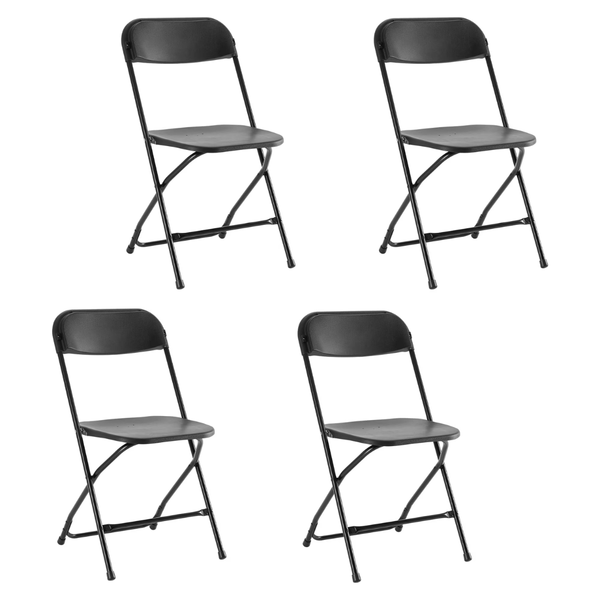Set of 4 Concetta 330LB Load Capacity Plastic Folding Chair