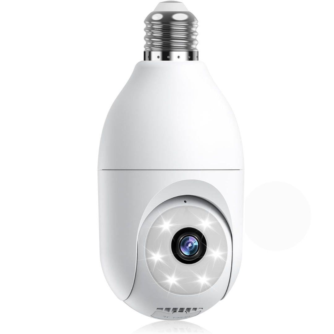 Motion Sensor 360 deg. Light Bulb WiFi Security Camera